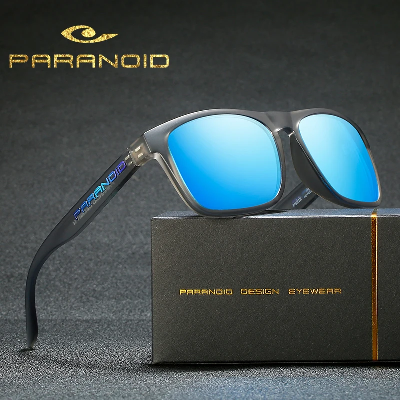 Gafas de sol polarizadas para hombre, lentes de sol unisex polarizadas, cuadradas, negras, 18 colores, modelo P8818