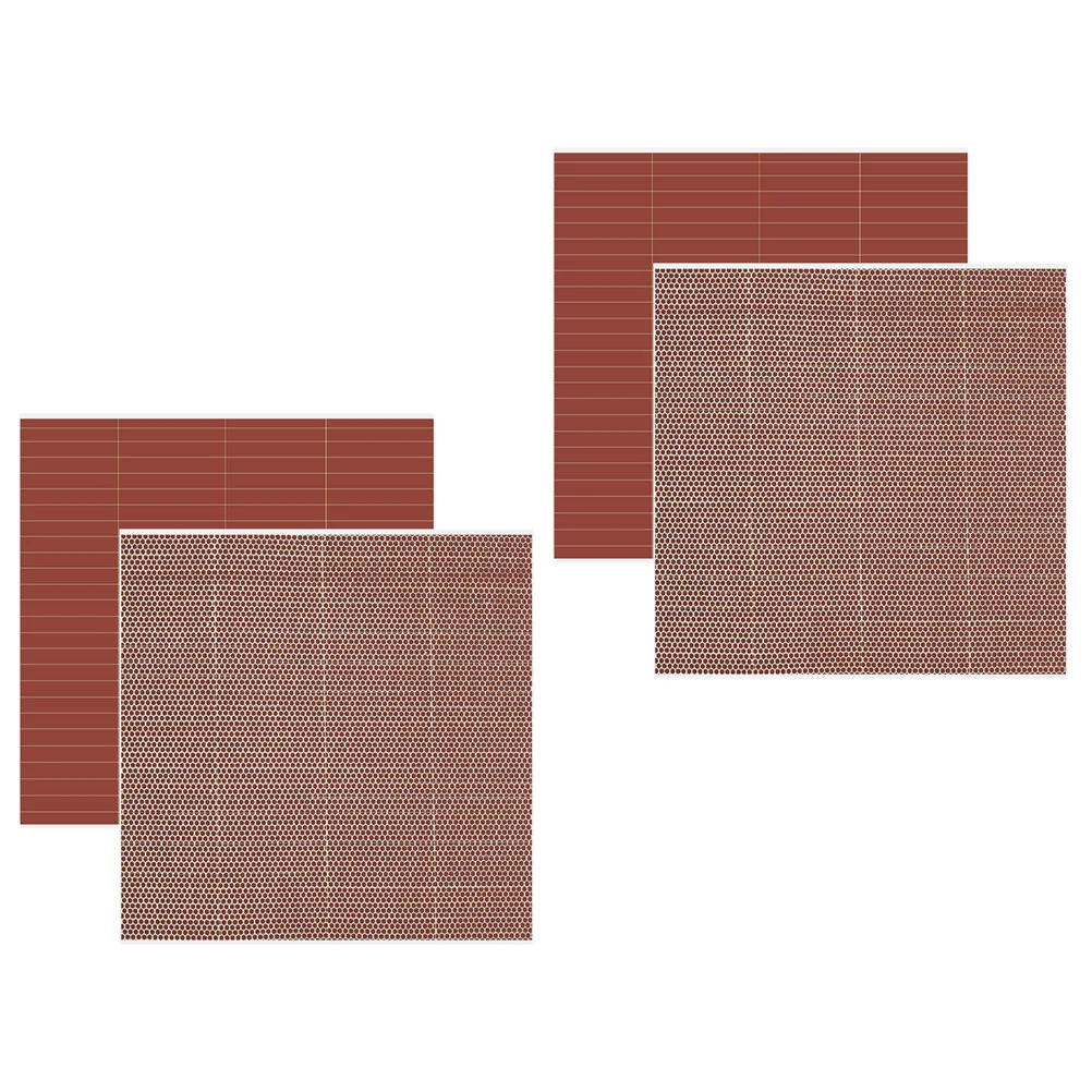 

4 Sets Paper Strips Handmade Stickers Adhesive Paper Safety Match Strike Pads Match Striker Paper Adhesive Stickers