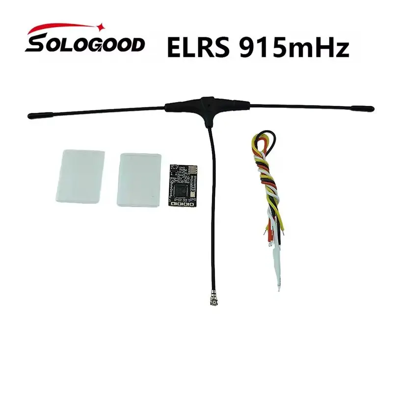Ресивер SoloGood ELRS 915 МГц с антенной T-типа диапазон задержки для радиоуправляемого