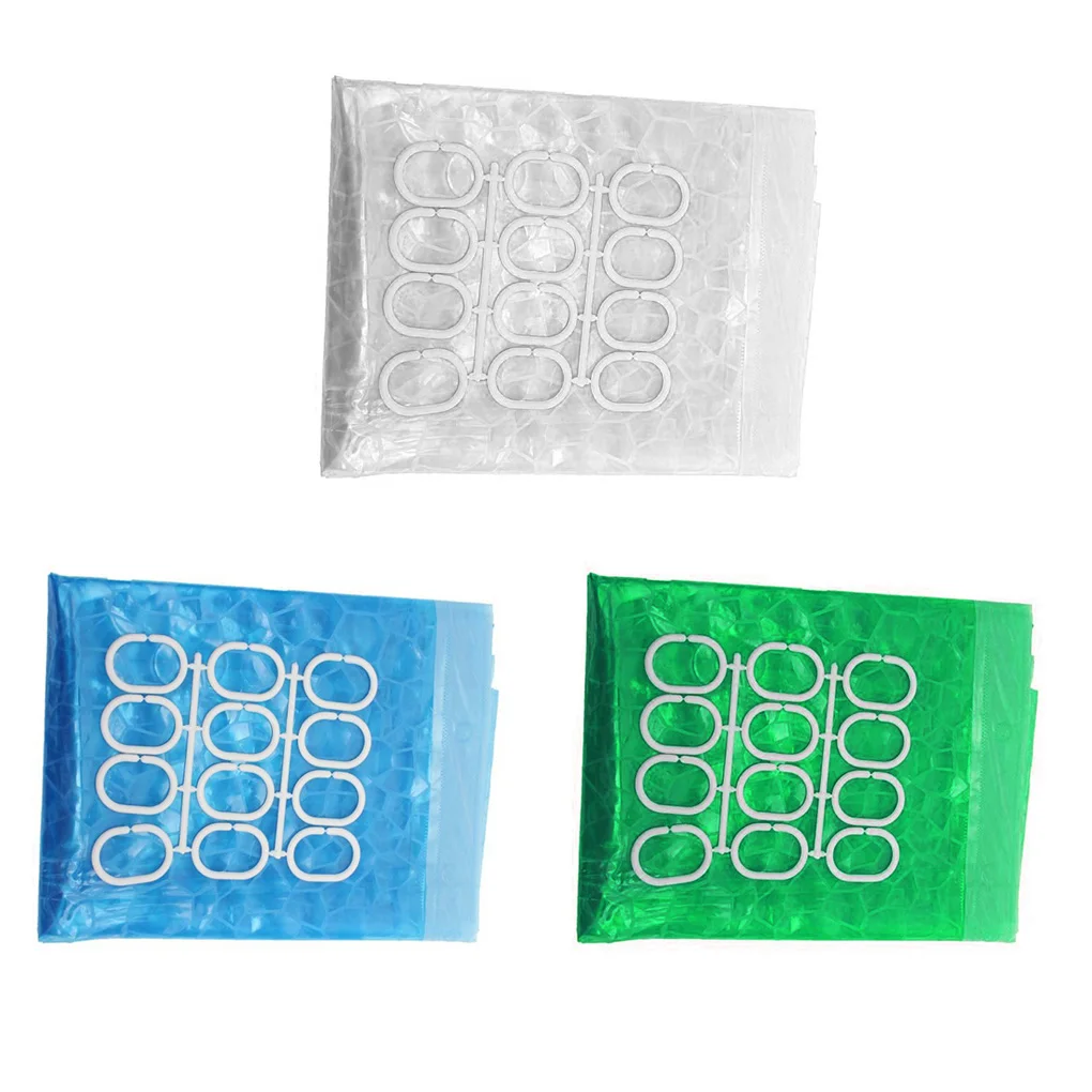 

Водонепроницаемая трехмерная душевая занавеска, однотонная, для ванной комнаты, EVA, антибактериальное украшение, 180*180 см