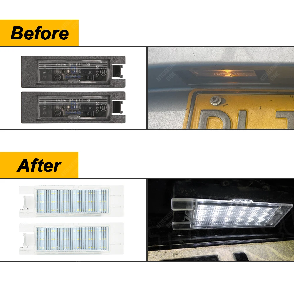 2 шт. автомобильные светодиодные фонари номерного знака для Opel Adam Corsa C D E Astra H J K