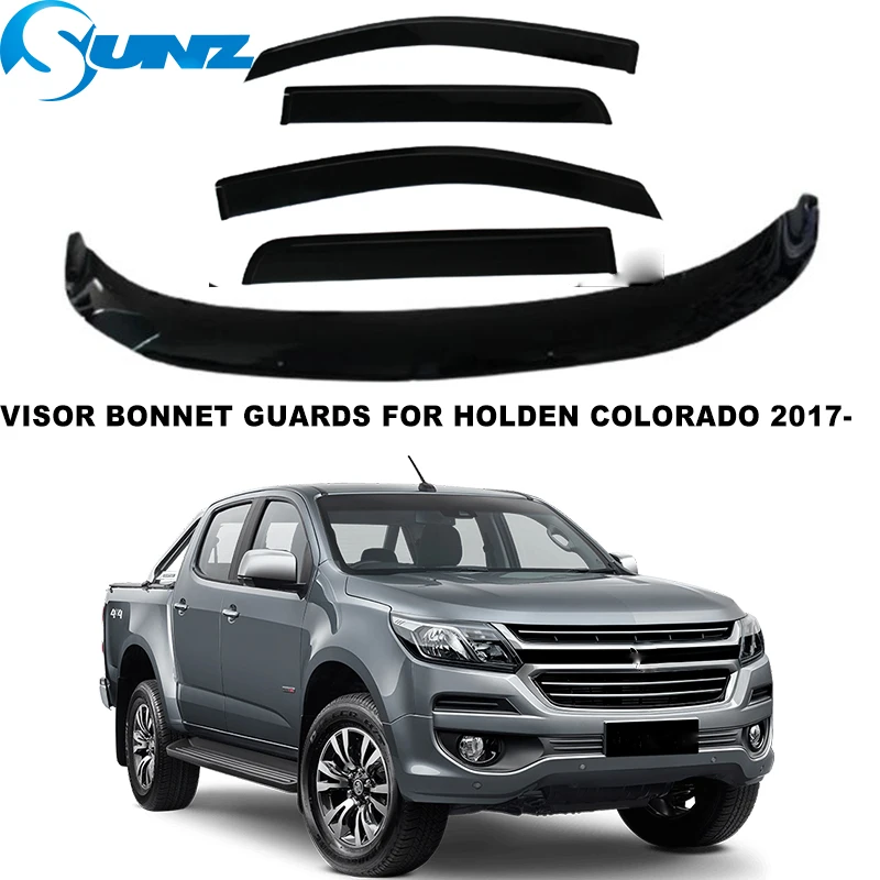 

Window Visor &Bonnet Scoops Hoods Guards Accessories For Chevrolet Holden Colorado 2017 2018 2019 2020 2021 New Car Styling SUNZ