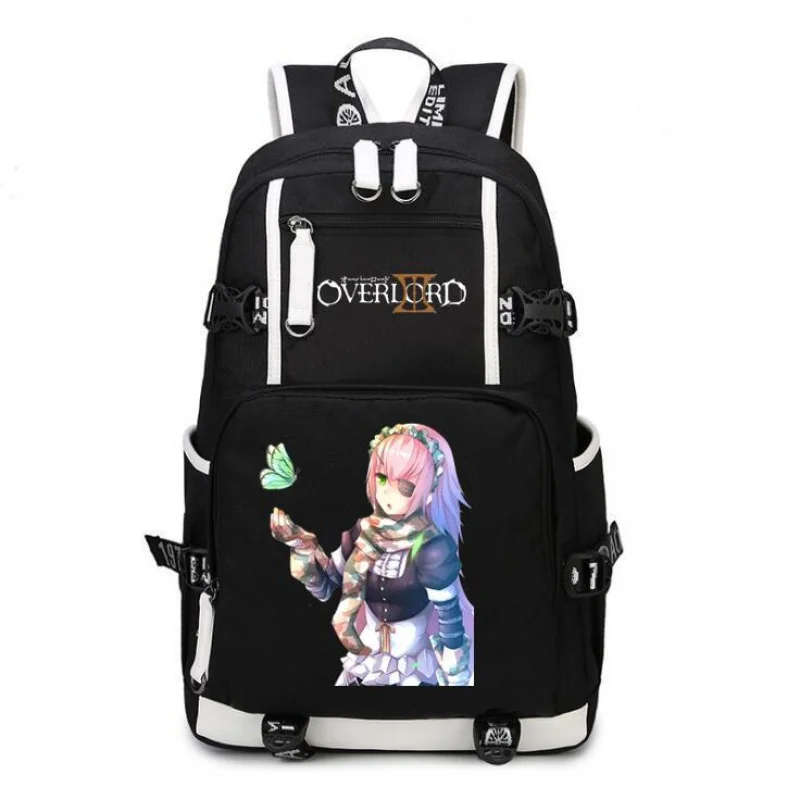 

Overlord Anime USB Backpack Book Bags Laptop Computer School Travel Casual Girls Boys Rucksack Gift