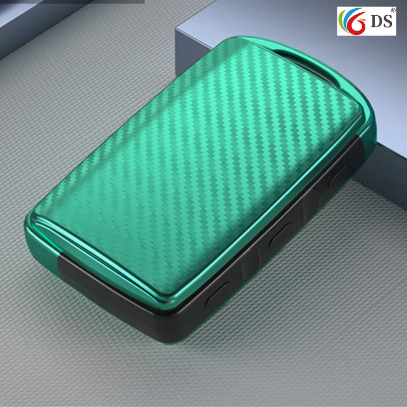 

Carbon Fiber car key case shell key pad For Mazda 3 2020 Axela keyfob 3 BTN Carbon Fiber Color key Holder Protector