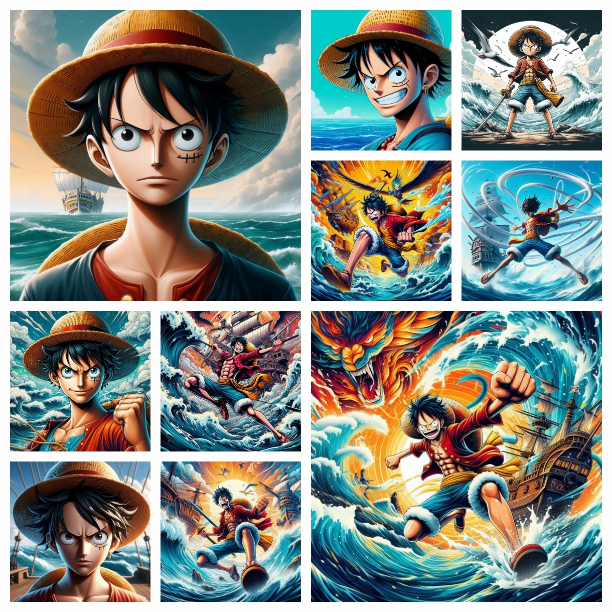 Набор алмазной живописи PYABPD тема океана мультяшный стиль акриловый материал для