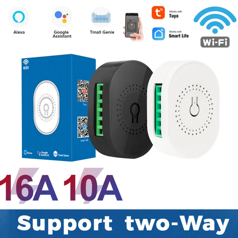 

Умный выключатель с Wi-Fi, 10/16 А