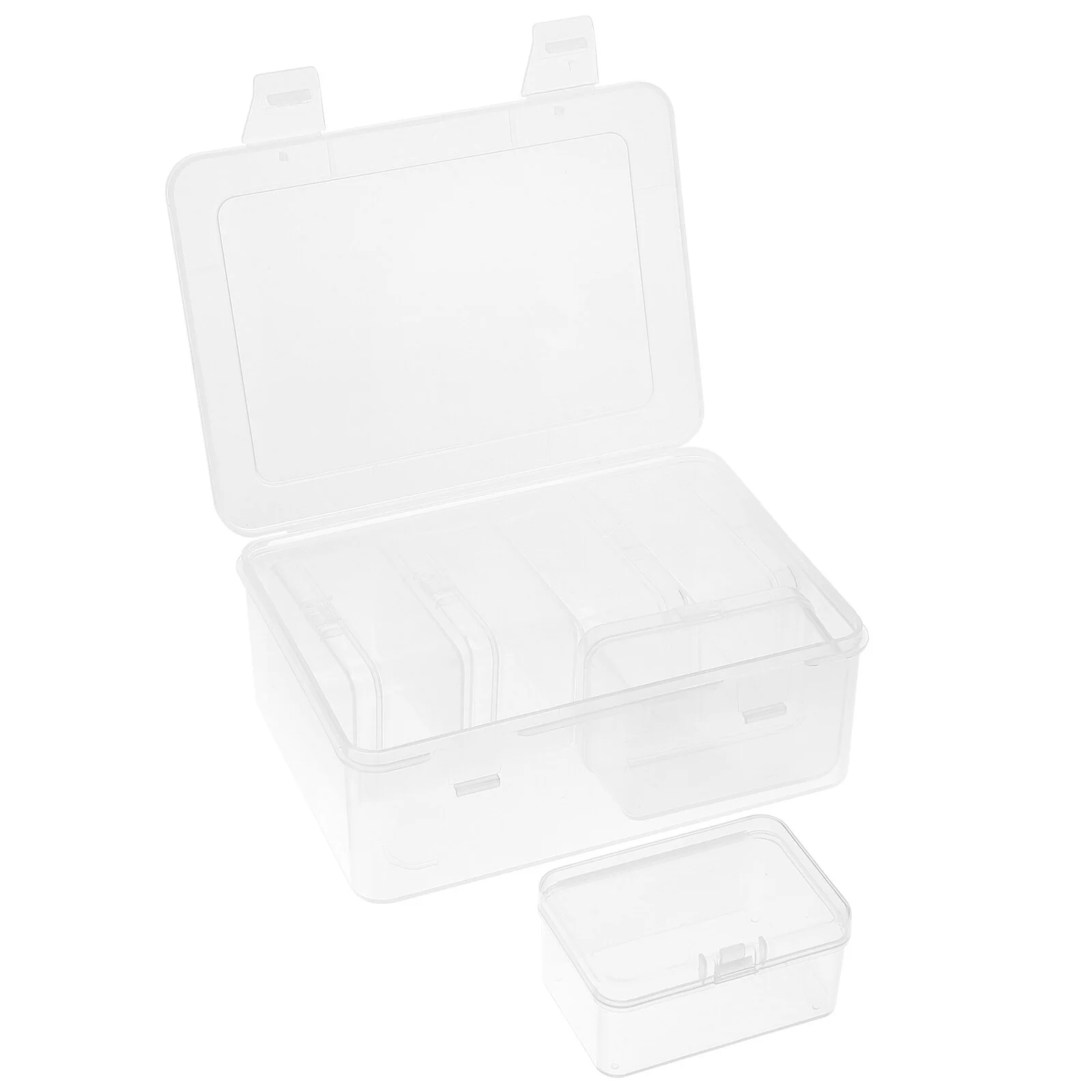 1 Set of Mini Jewelry Storage Box Organizing Bin Small Ear Backs Storage Organizer
