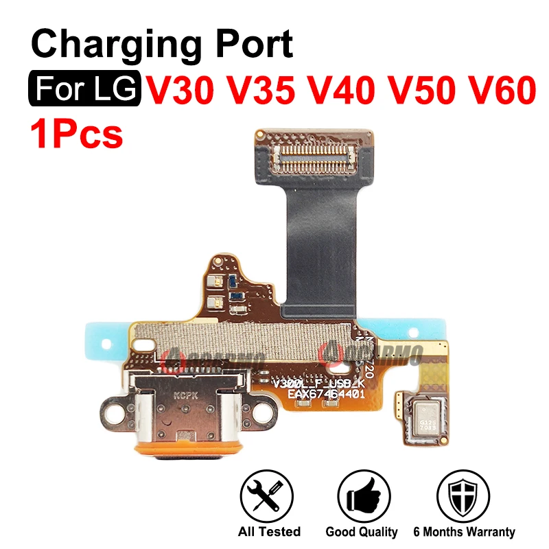Original USB Charging Dock Charger Port With Microphone Replacement Parts For LG V30 Plus V35 V40 V50 V60