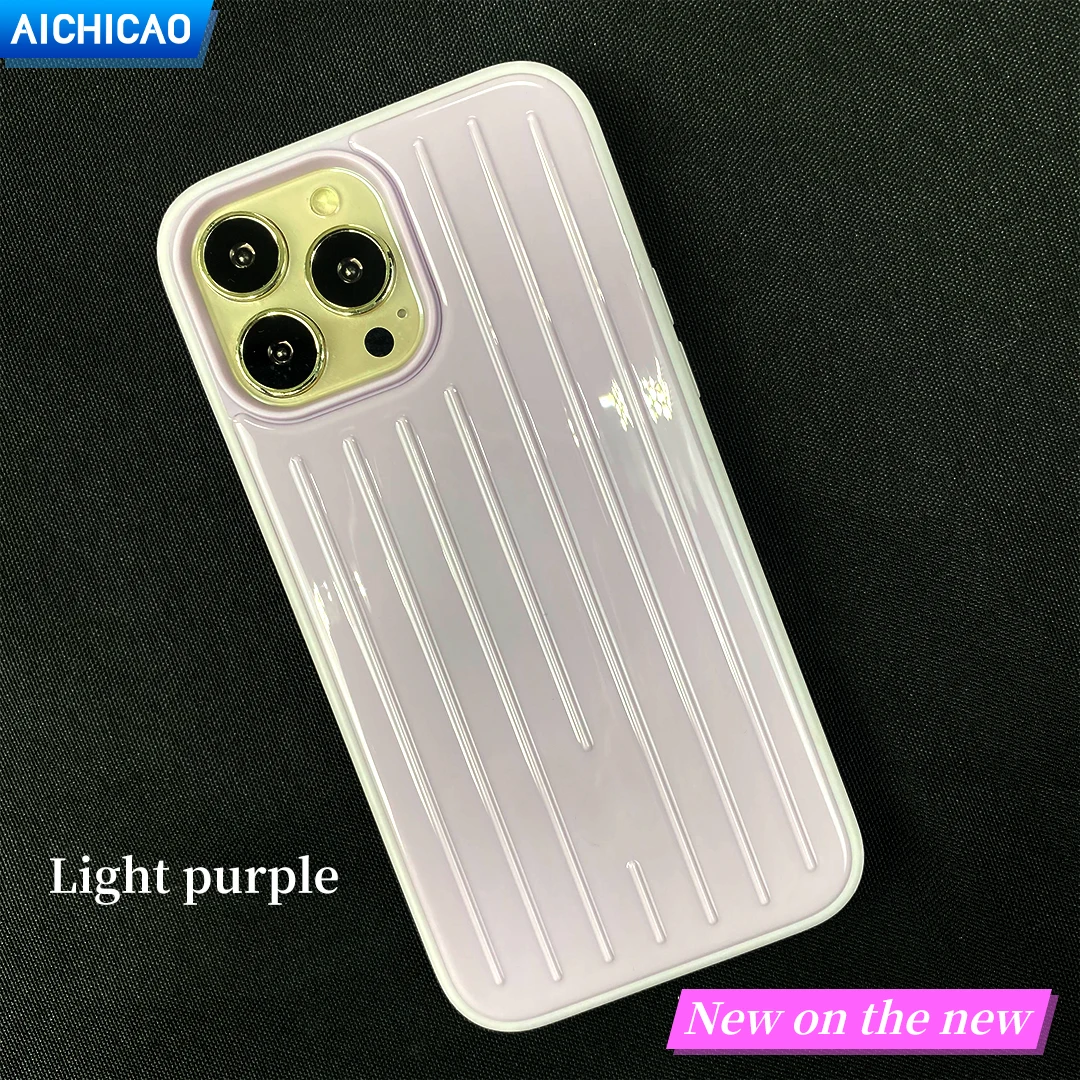 

Fashion Phone Case For Iphone 13 14 Pro Max 6.7inch Aluminum-Magnesium Alloy Luggage Protective Cover For iPhone13 14 13pro 6.1