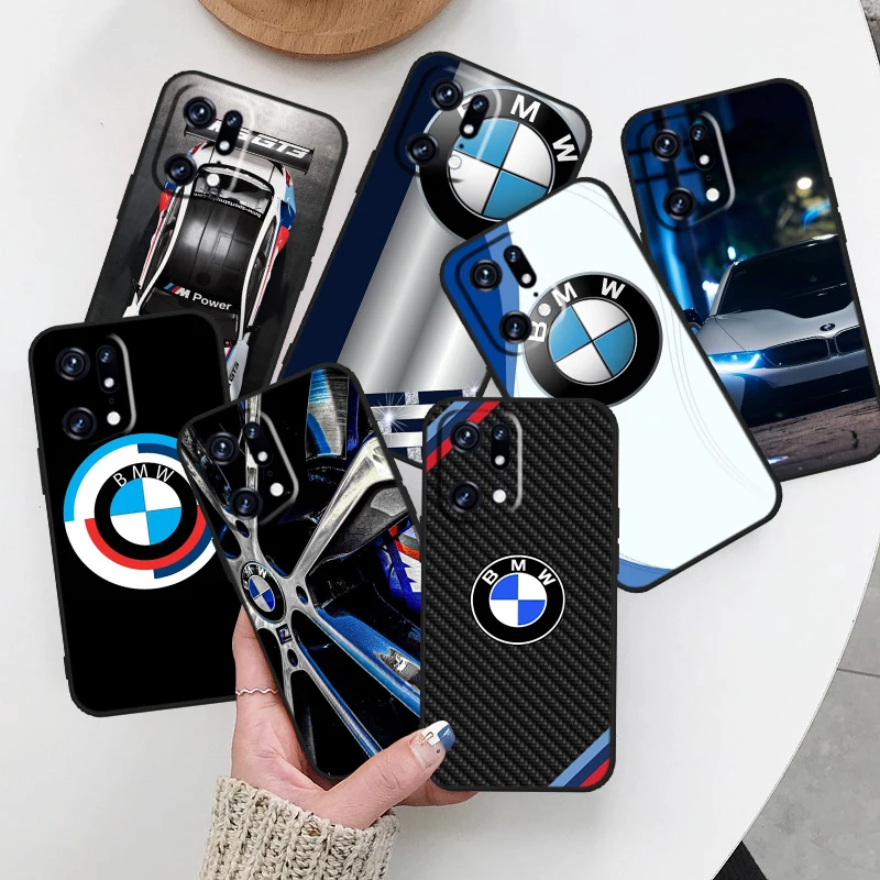 Luxury Car Bmw Sports For OPPO Find X6 X5 X3 X2 Neo Lite Reno 9 8 7 7Z 7SE 6 5 Pro 4G 5G Silicone Soft Black Phone Case Fundas