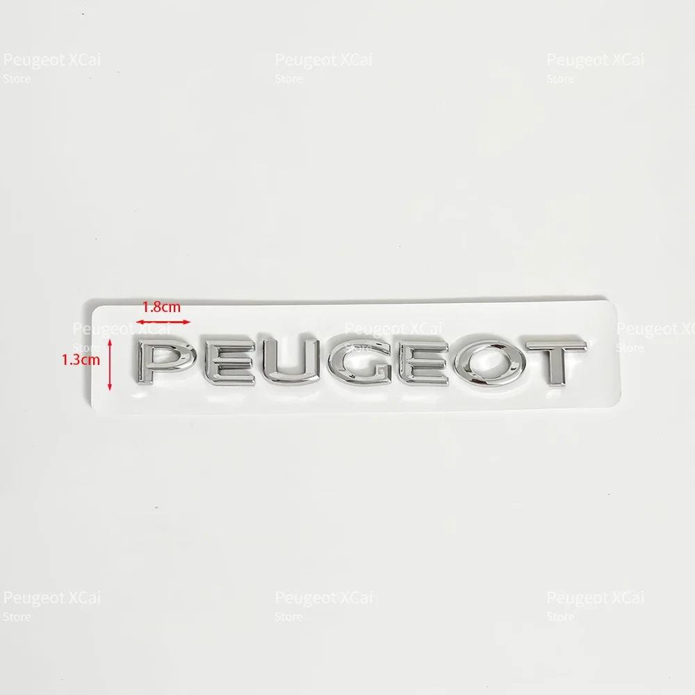 

ABS автомобильные буквы, наклейка на задний багажник, эмблема, аксессуары для Peugeot 206 208 307 308 408 2008 3008 406 407 107 207 4007 4008 5008