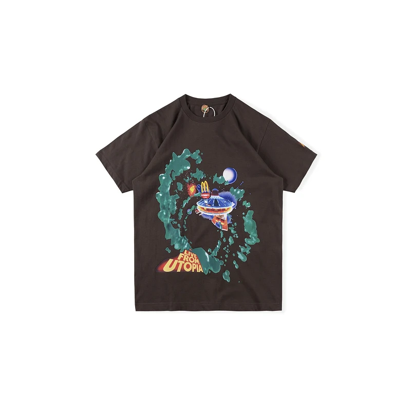 

Travis Scott T-shirts Cactus Jack Crew T-Shirt high quality hip hop astroworld top tee Fashion Streetwear astroworld T-shirts