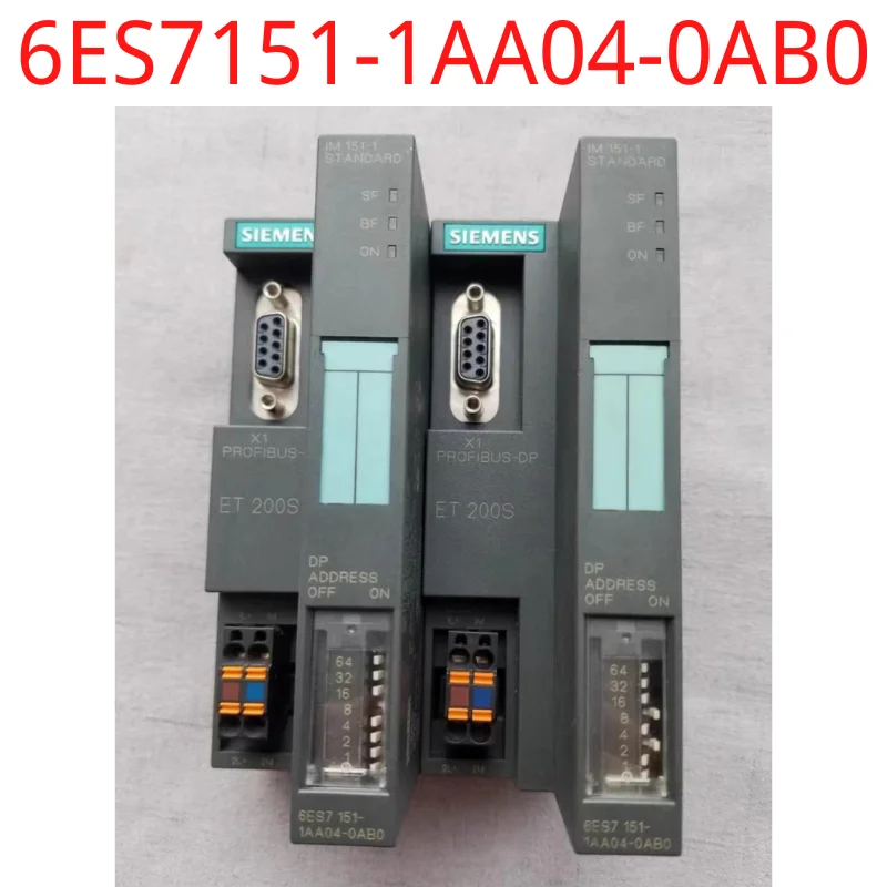 

used Siemens test ok real 6ES7151-1AA04-0AB0 SIMATIC DP, INTERFACE MODULE IM151-1 STANDARD FOR ET200S; INCL. TERMINATING