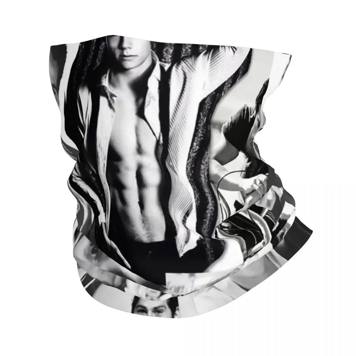 Дилан О'Брайен бандана-волк для подростков черно-белая клетчатая Балаклава