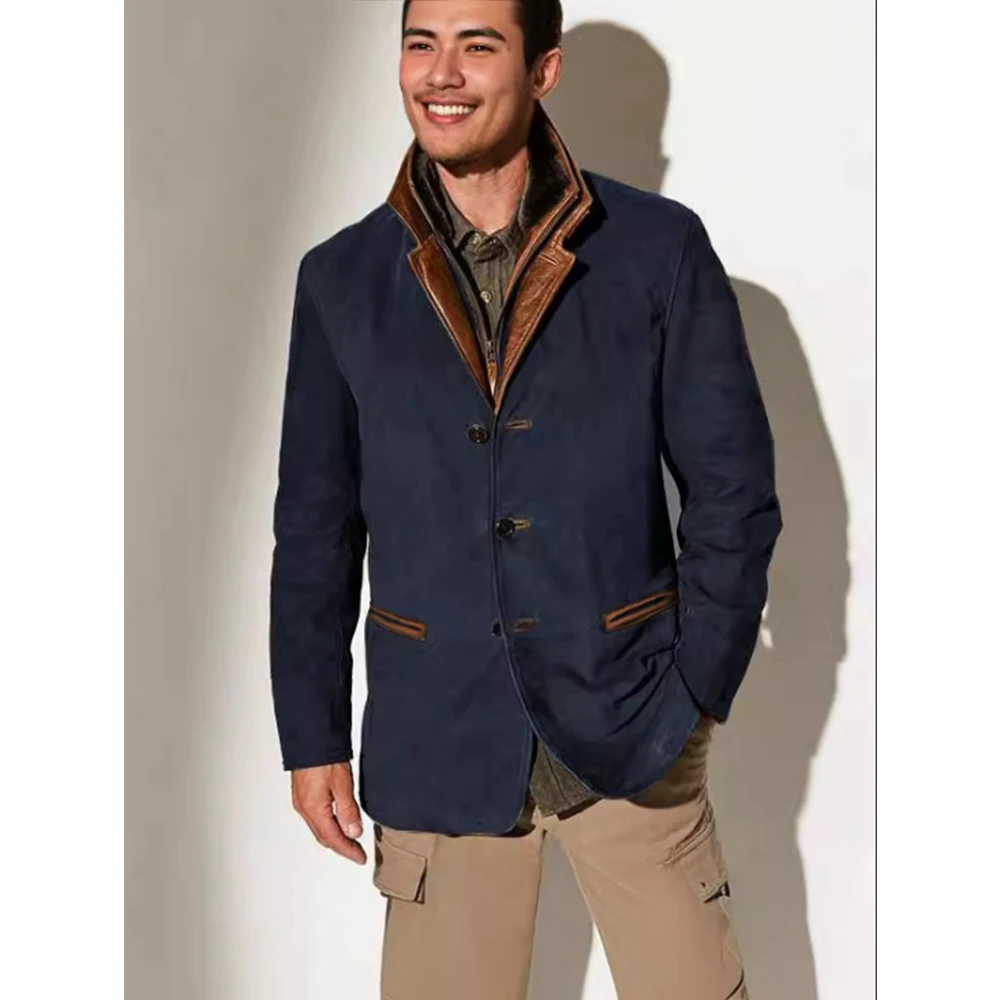 Мужские европейские и американские модные ретро куртки повседневная рабочая