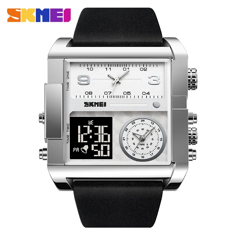 

SKMEI Multifonction Countdown Stopwatch Digital Wristwatch 3Bar Waterproof Back Light Alarm Sports Watch Mens Relogio Masculino