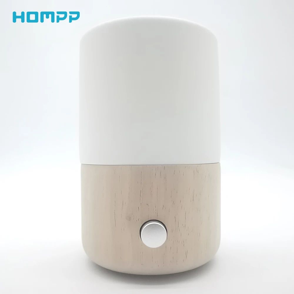 

Diffuser Essential Oil Waterless Nebulizing Aromatherapy OAK Wood Handmade Ceramic LED Meditation Ambient Light Scent Fragrance