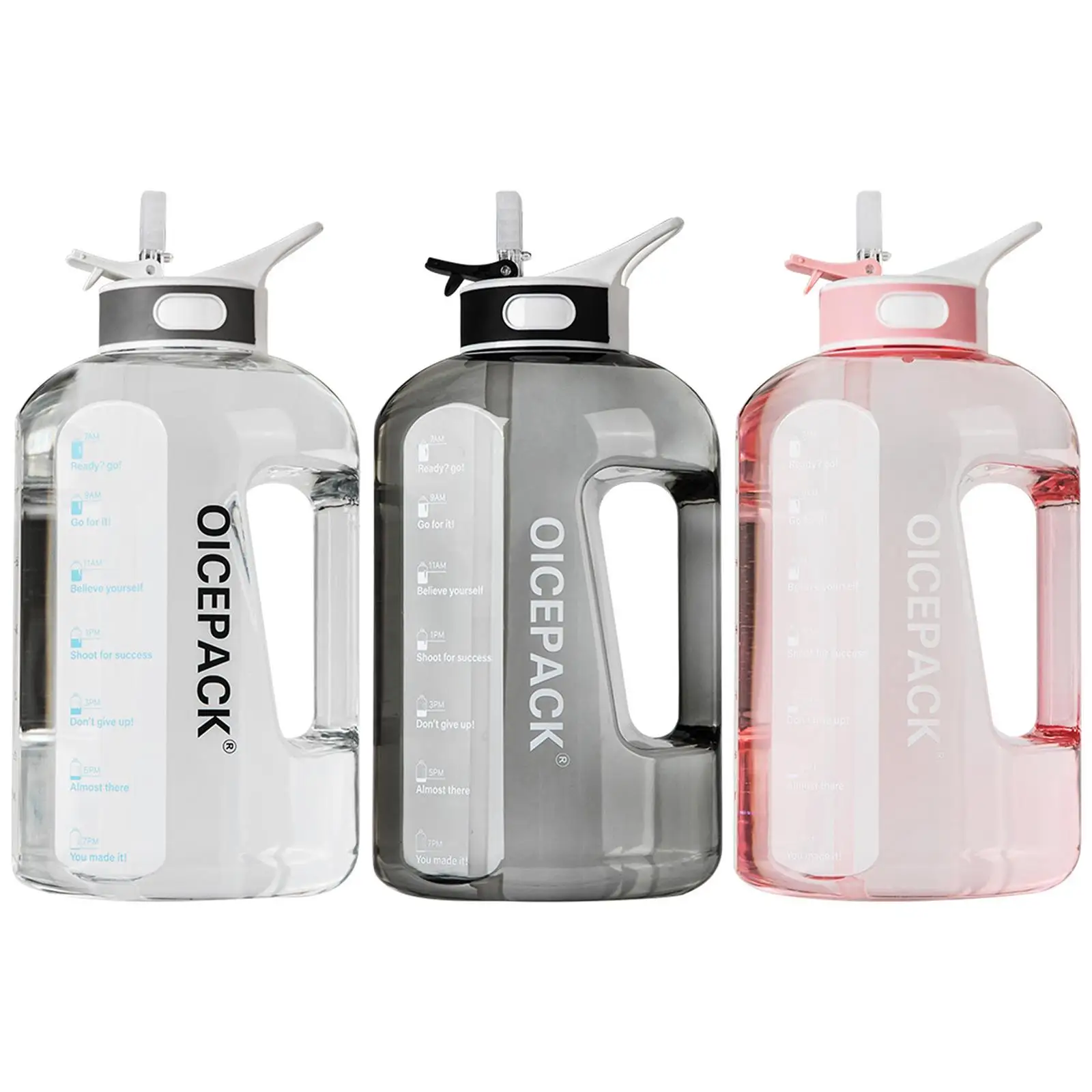 

Спортивная бутылка для воды с ручкой большой 3,78л соломы для фитнеса офиса кемпинга