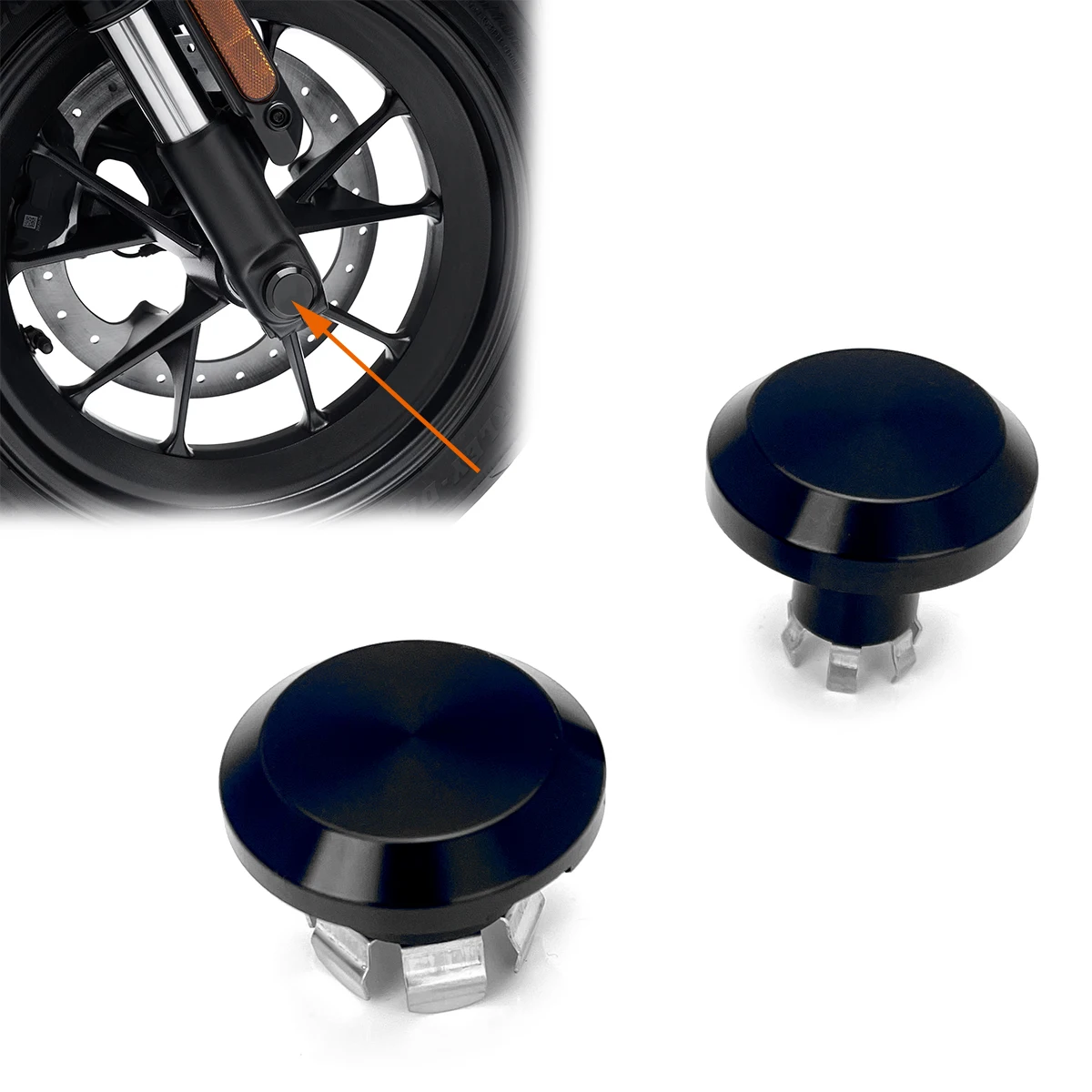 

Front Axle Nut Covers For Harley PAN AMERICA 1250 S PA1250 Sportster S RH1250S RH 1250 2021-2022