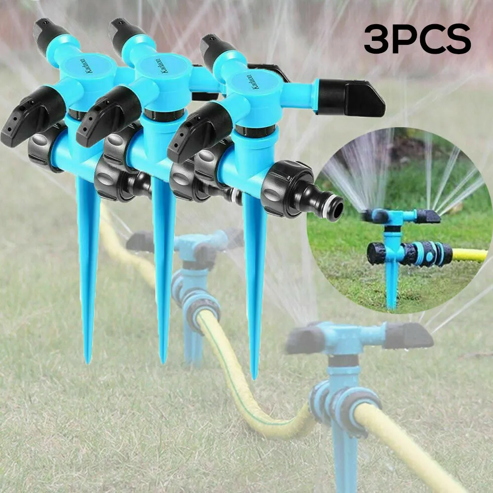 

3 Pcs/set 360 °Lawn Sprinkler 3Arm Garden Sprinkler Sprinkler Sprinkler Garden Irrigation Agriculture Irrigation Sprinklers