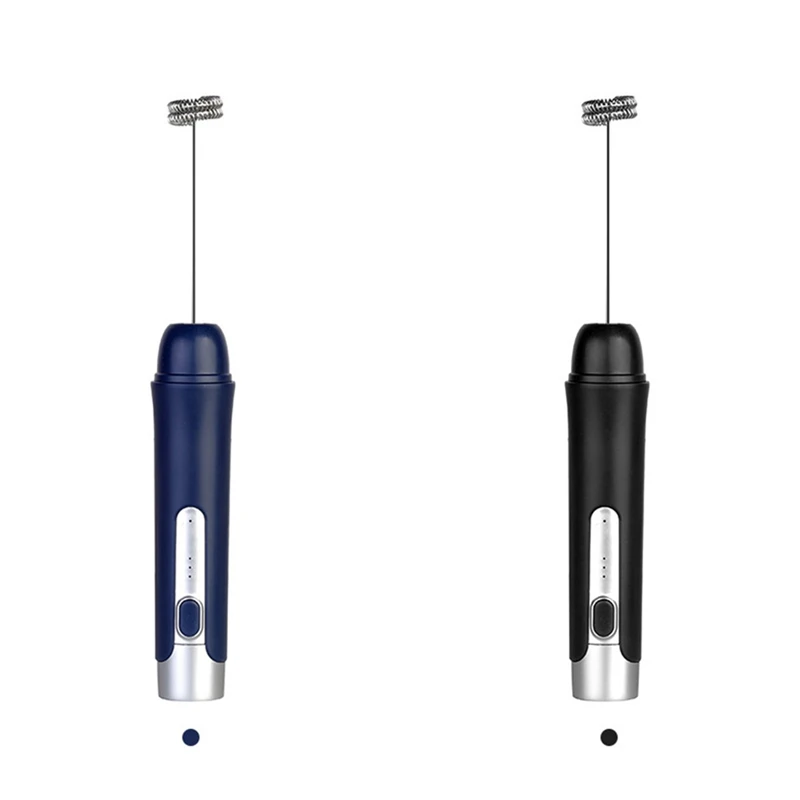 

Powerful Electric Milk Frother Stainless Steel Spring Whisk Foam Maker