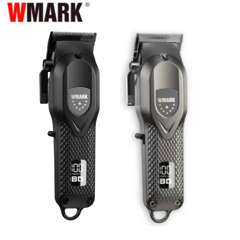 

Новинка, WMARK 7000 об/мин, семейная Парикмахерская, профессиональная перезаряжаемая машинка для стрижки волос с экраном