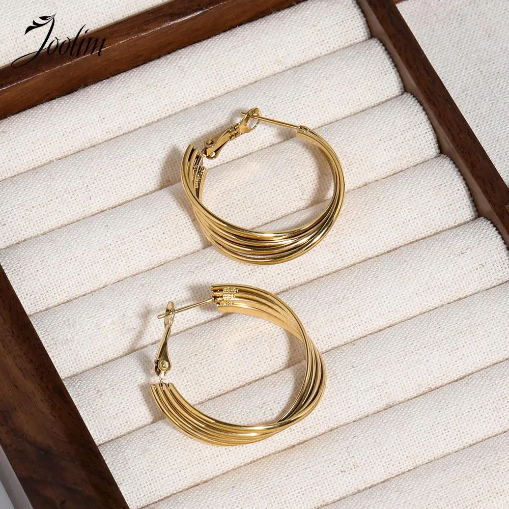 Joolim высококачественные поливинилхлоридные модные крупные серьги ювелирные