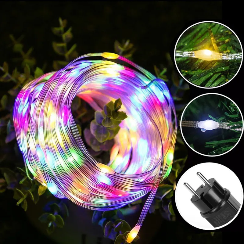 

Светодиодная кожаная гирлянда на солнечной батарее, 20/50/100 м