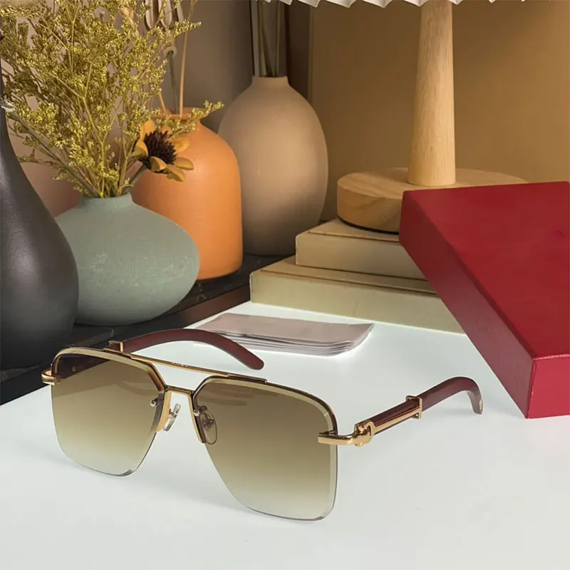 

Солнцезащитные очки в полуоправе UV400 для мужчин и женщин, роскошные брендовые дизайнерские очки с защитой от бликов, с градиентными цветным...