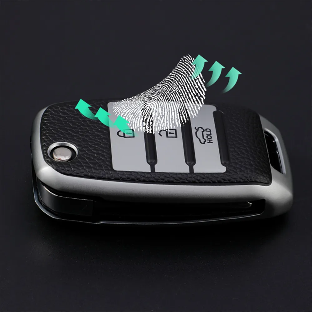 Кожаный ТПУ чехол для складного ключа Kia Rio 3 K2 Ceed Cerato K3 Sportage 4 Picanto K5 Optima Sorento Forte Stinger