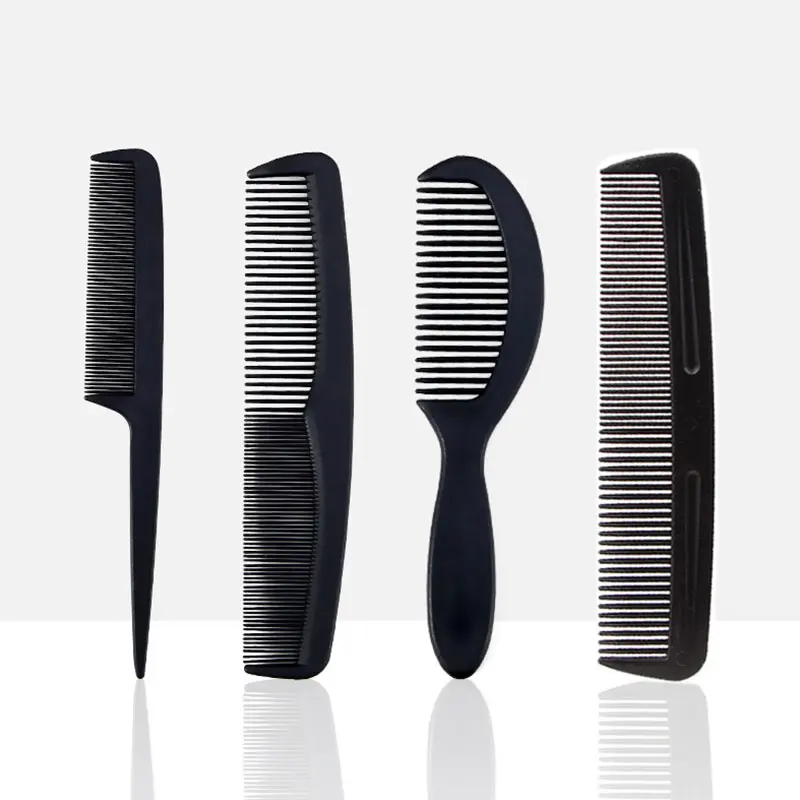 

Black Pink Barber Accessories Set Detangling Hair Brush Styling Hot Comb Straightener High Quality Hair Combs Set 4/1pcs Set