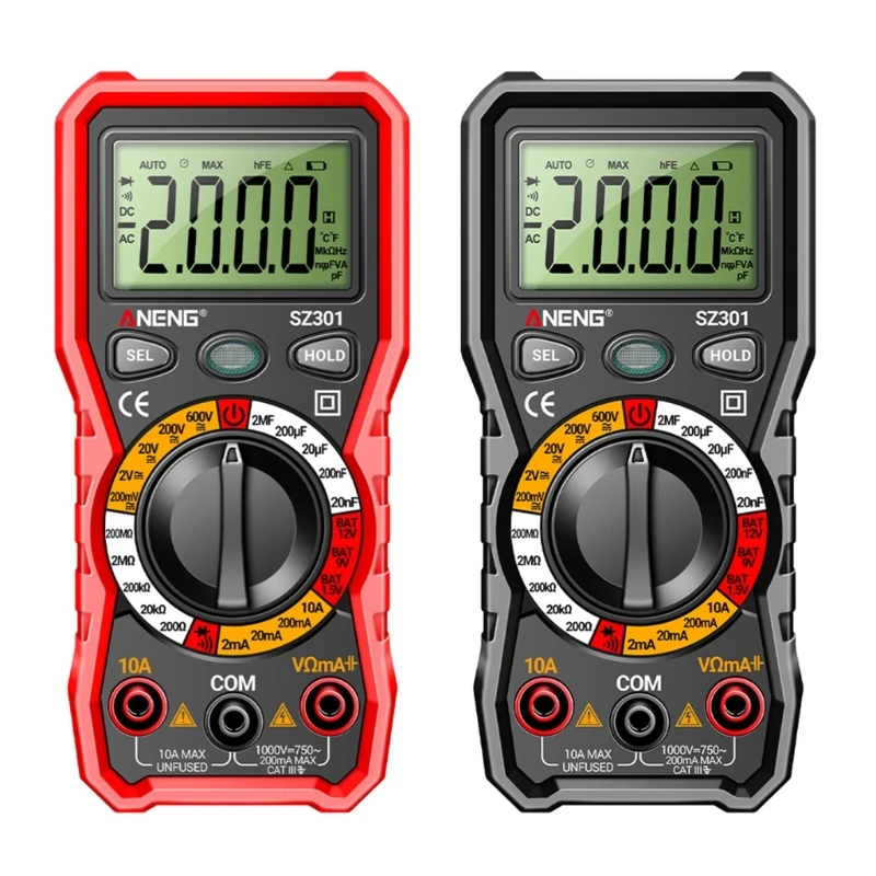 

Digital Multimeter Portable Voltmeter Ammeter Ohmmeter Mini Multi Tester Meter-