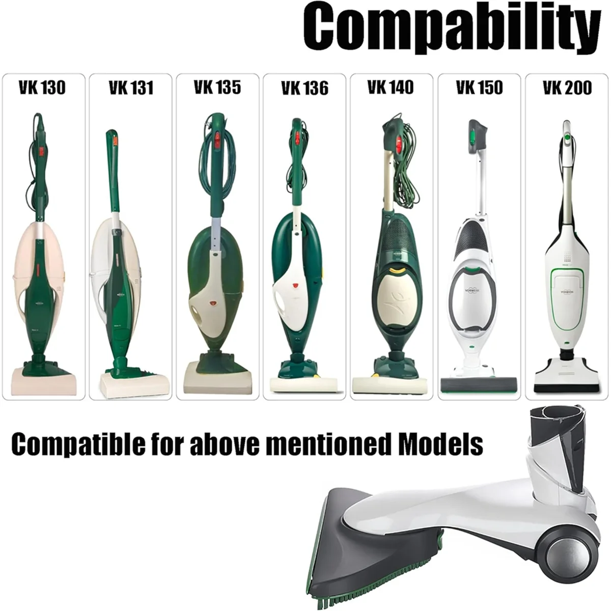 Соединительная щетка для Vorwerk Kobold VK150 VK140 VK135 VK136 VK130 VK200 HD50 запасные части