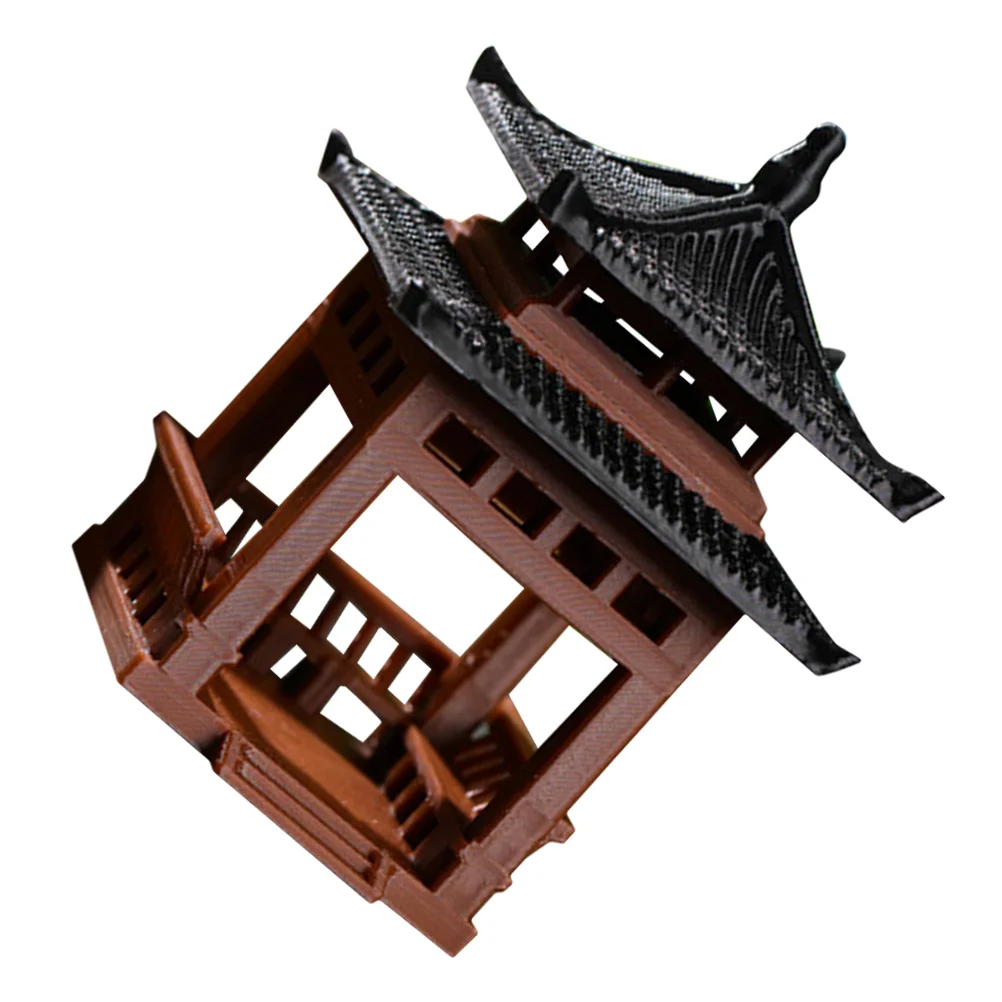 Павильон маленькие украшения декор для аквариума бонсай пейзаж статуя пагоды