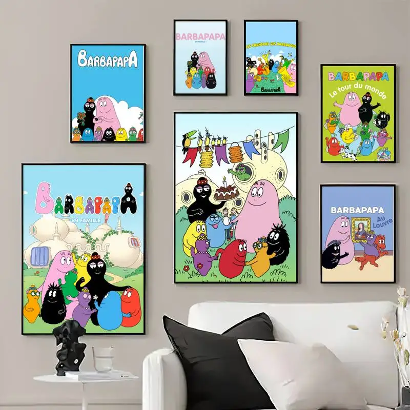 

Cartoon B-Barbapapas POSTER Prints Wall Pictures Living Room Home Decoration