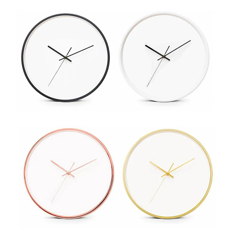 Кастомные пластиковые настенные часы Nordic Silent Design Company Gift Advertising Diy Quartz Dropshipping Wholesale on.