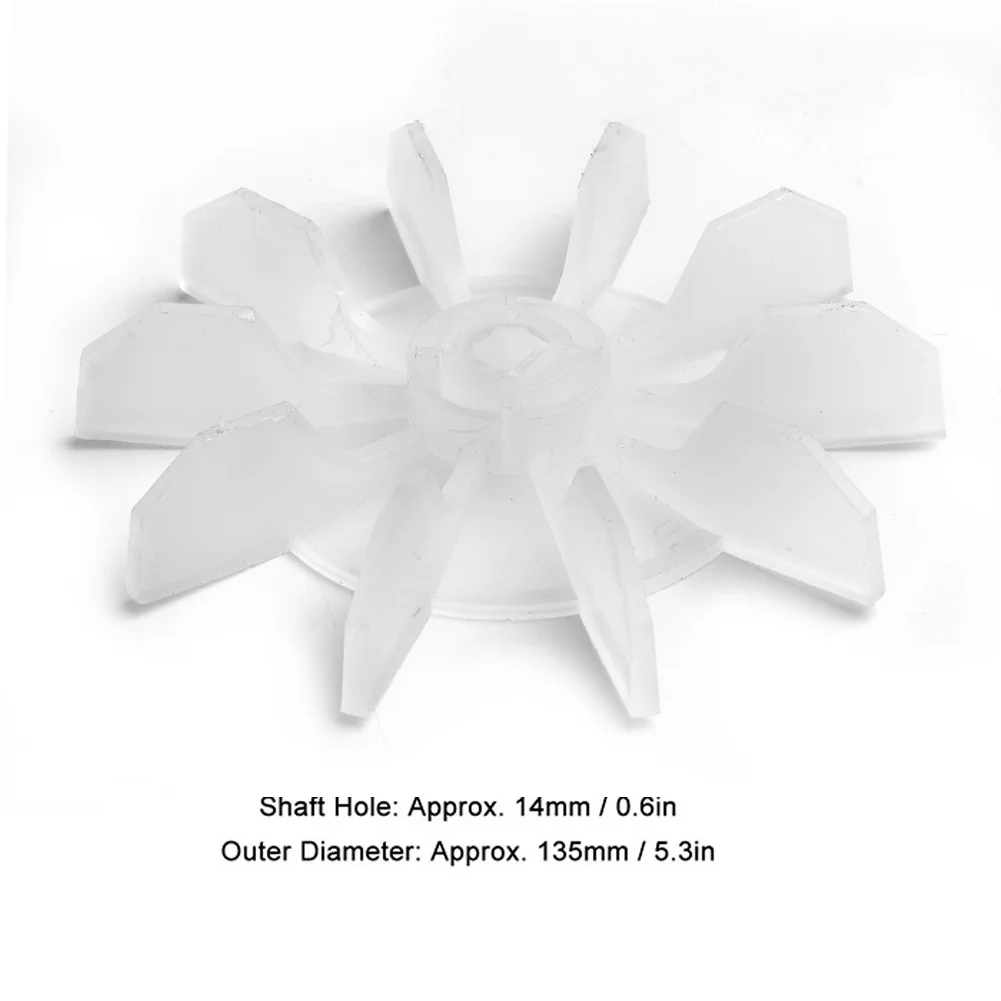 Fan Blade Direct-on-line Motor Fan Blade 14mm Shaft 135mm Outer Diameter Waterproof Ultra-quiet Tool Parts
