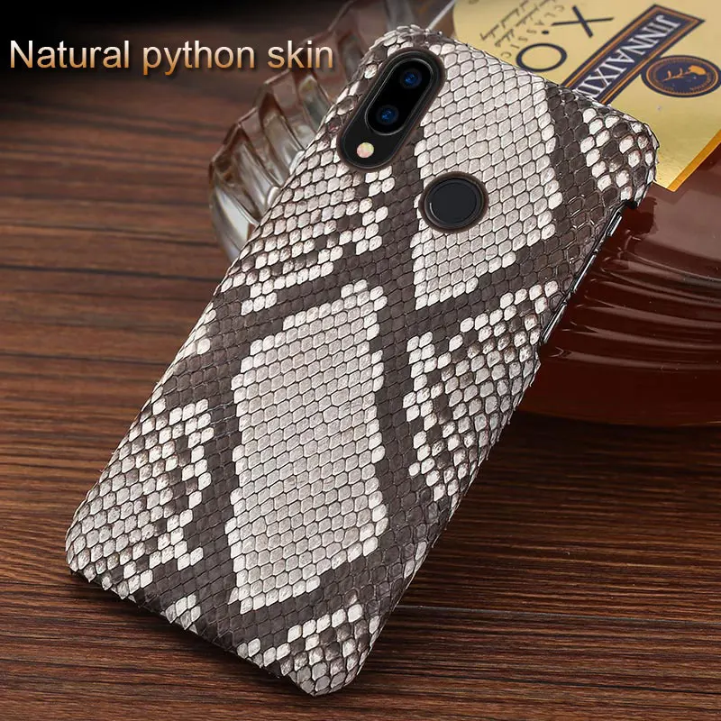 

Python case Genuine Leather Original phone case for Huawei Nova 3 Nova 2s Honor V10 Luxury phone case Etui For huawei p20 lite
