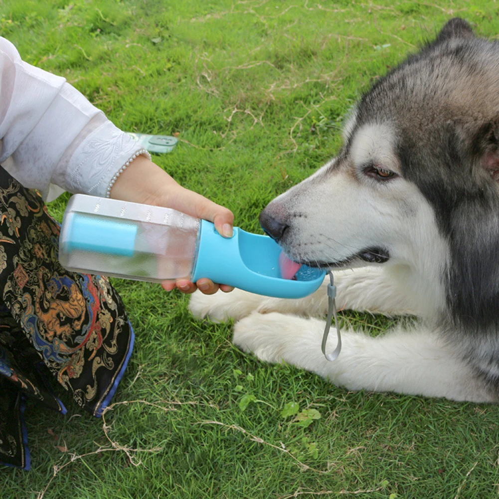 

3 In 1 Dog Water Bottle Integrated Dog Food Feeder Drinker For Outdoor