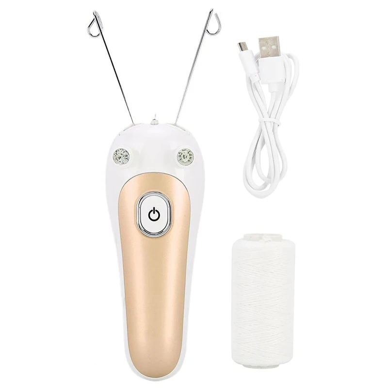 

Electric Epilator for Women Hair Removal Physical Cotton Thread Painless Trimmer Facial Body Arm Leg Hair Remover Shaver Machine