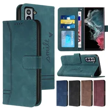 Card Holder Wallet Case for Samsung Galaxy S23 S22 S21 S20 S10 S9 S8 Plus Note 20 10 9 8 Anti-Fingerprint PU Leather Flip Cover