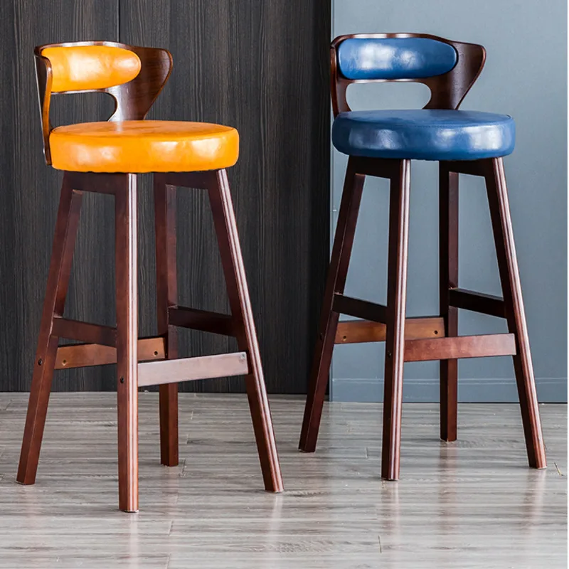 

Modern Minimalist Dining Chairs Curved Backrest Bar Stool Thick Cushion Bar Chairs A Variety Of CushionsFurniture For Home