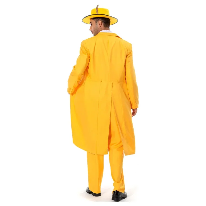 Маска Джима Керри карнавальный костюм мужской желтый наряды на Хэллоуин