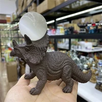 cs76 jurassic dinosaur triceratops resin crafts crystal ball base ornaments home decoration suitable for 2 5 4cm spheres
