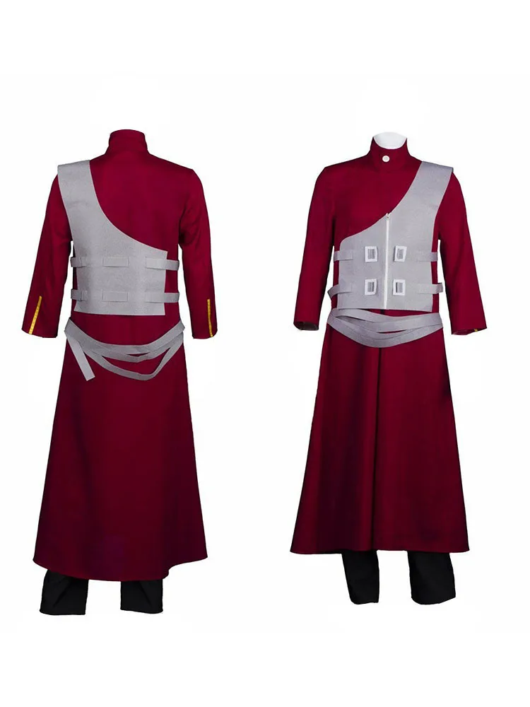 Аниме Наруто Гаара косплей костюм Шипуден одежда красное пальто индивидуальный