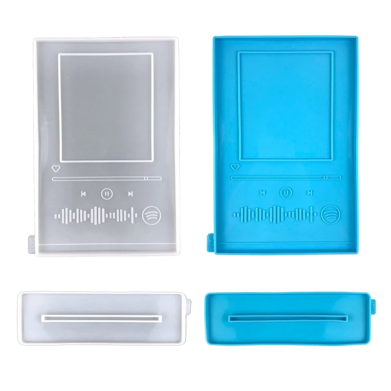 

X7YA DIY Crafts MP3 Photo Frame Epoxy Resin Mold Desktop Decoration Silicone Mould