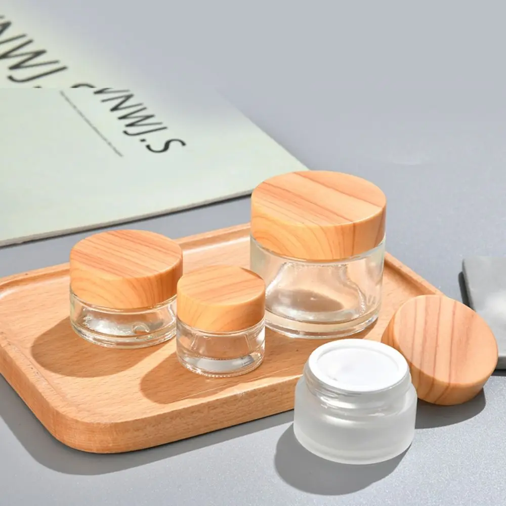 

Прозрачные матовые стеклянные жидкие банки для образцов, пустые косметические банки для путешествий на открытом воздухе