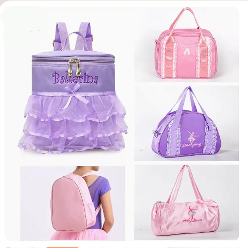 Children's Dance Bag Children's Satin Dance Practice Accessories Handbag Embroidery Bag Boys' Dance Accessories Canvas Bag Mini