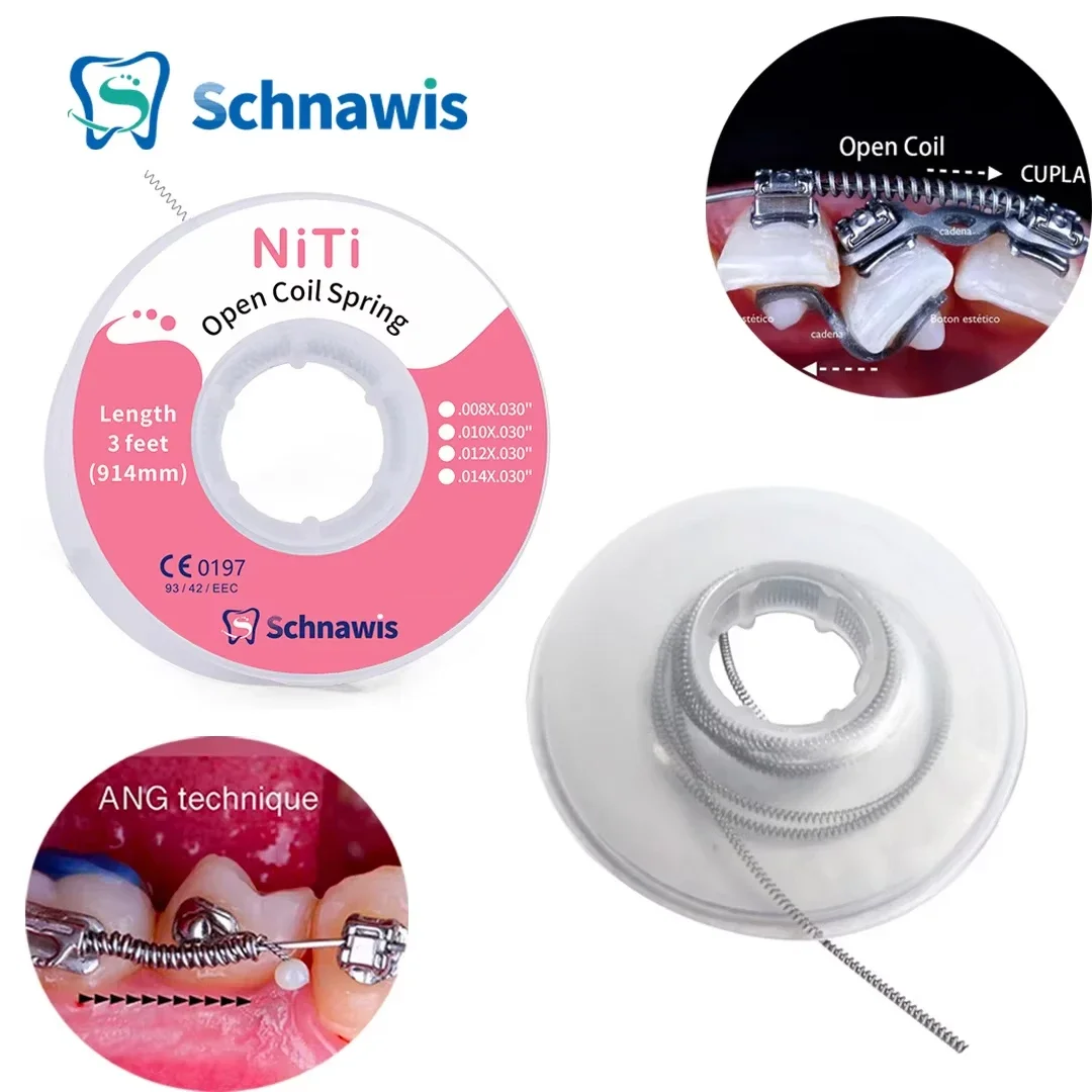 Стоматологическая ортодонтическая открытая спиральная пружина 3 фута (914 мм) для