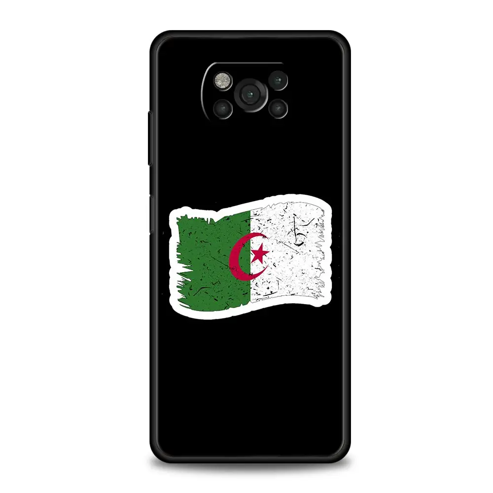 Чехол для телефона с флагом Алжира Xiaomi Poco X6 X5 Pro X4 X3 NFC F5 F4 F3 GT M5 M4 5G M3 C51 C50 C55 мягкий